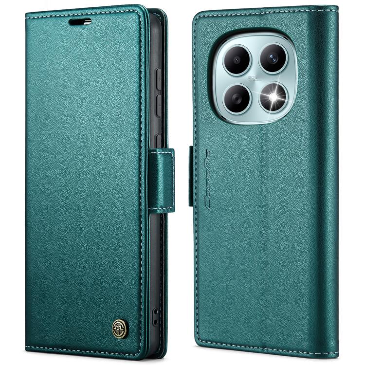 

For Redmi Note 15 4G / 5G Global 164mm CaseMe 023 Butterfly Buckle Litchi Texture RFID Anti-theft Leather Phone Case(Green)