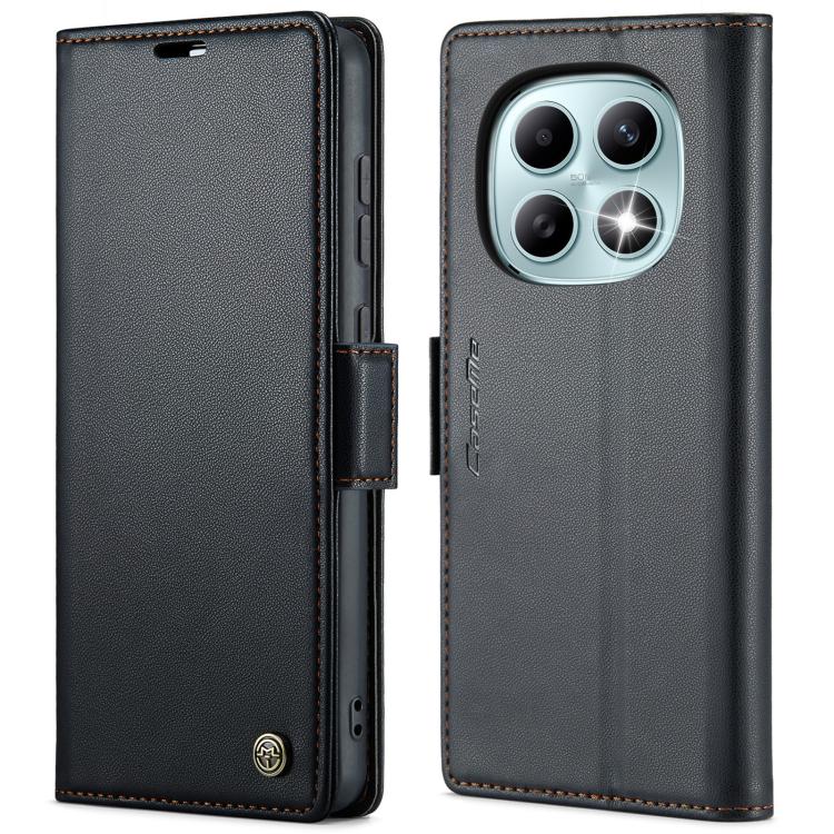 

For Redmi Note 15 4G / 5G Global 164mm CaseMe 023 Butterfly Buckle Litchi Texture RFID Anti-theft Leather Phone Case(Black)