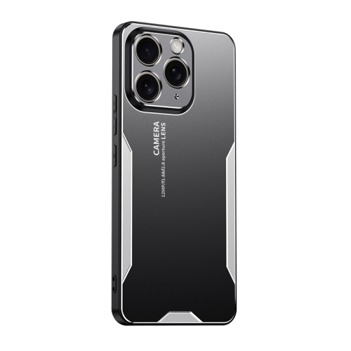 

For iPhone 11 Pro Max Blade Series TPU Hybrid Metal Phone Case(Silver)
