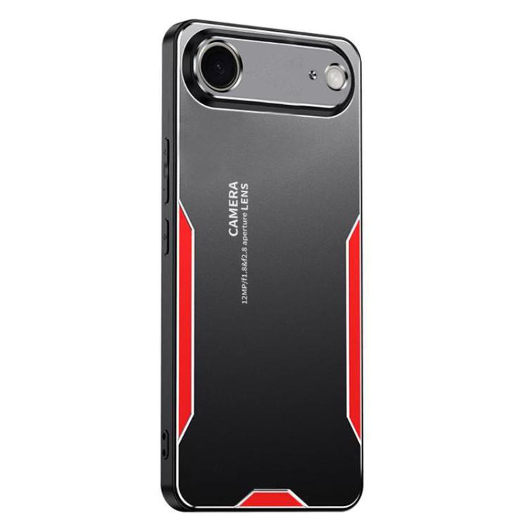 

For iPhone Air Blade Series TPU Hybrid Metal Phone Case(Red)