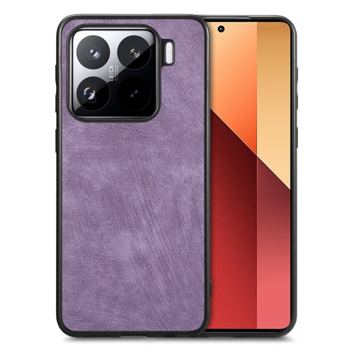 

For Xiaomi 15 Vintage Leather PC Back Cover Phone Case(Purple)