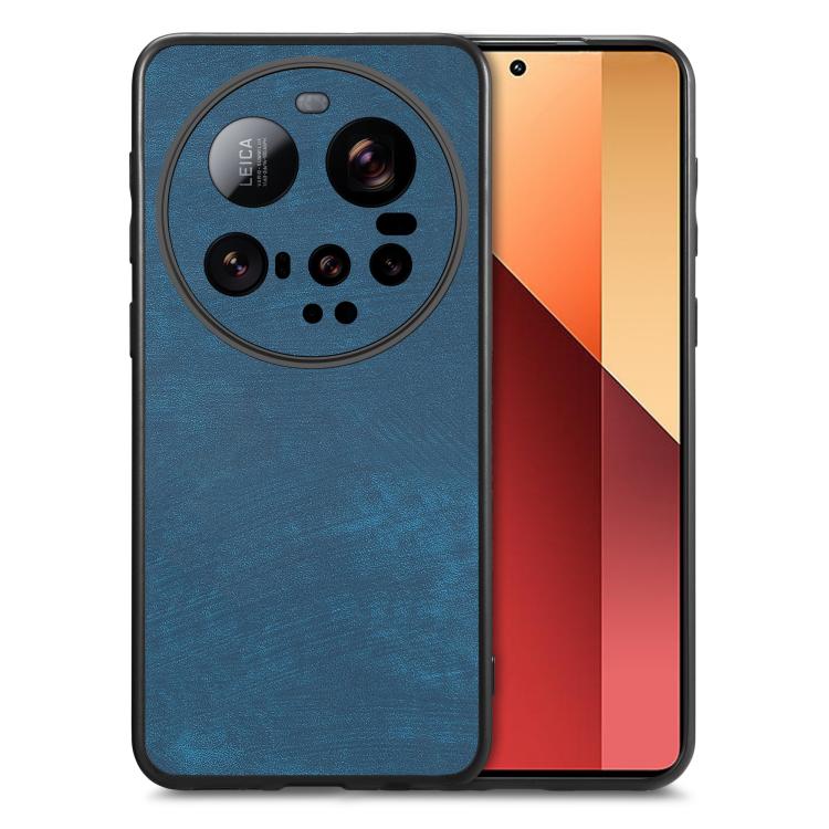 

For Xiaomi 15 Ultra Vintage Leather PC Back Cover Phone Case(Blue)