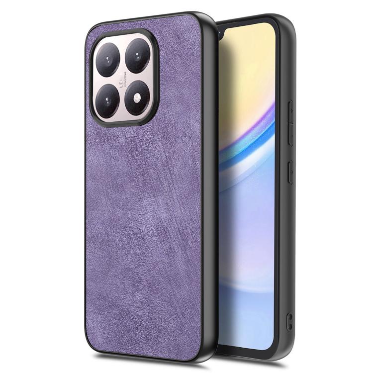 

For Xiaomi 15T Vintage Leather PC Back Cover Phone Case(Purple)
