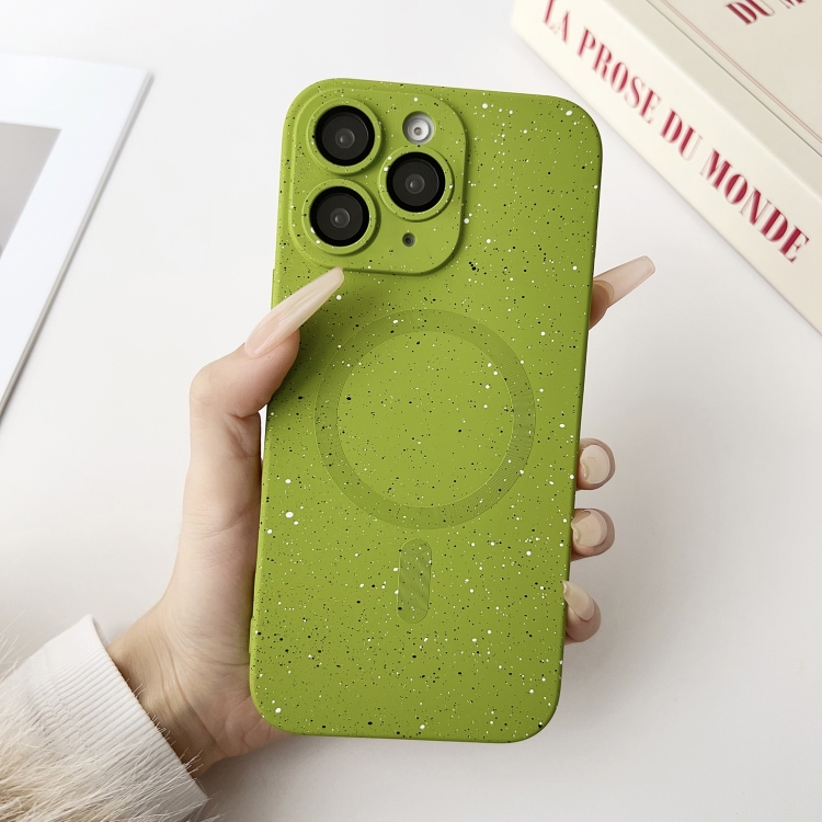

For iPhone 11 Pro Starry Sky TPU Shockproof MagSafe Phone Case(Green)