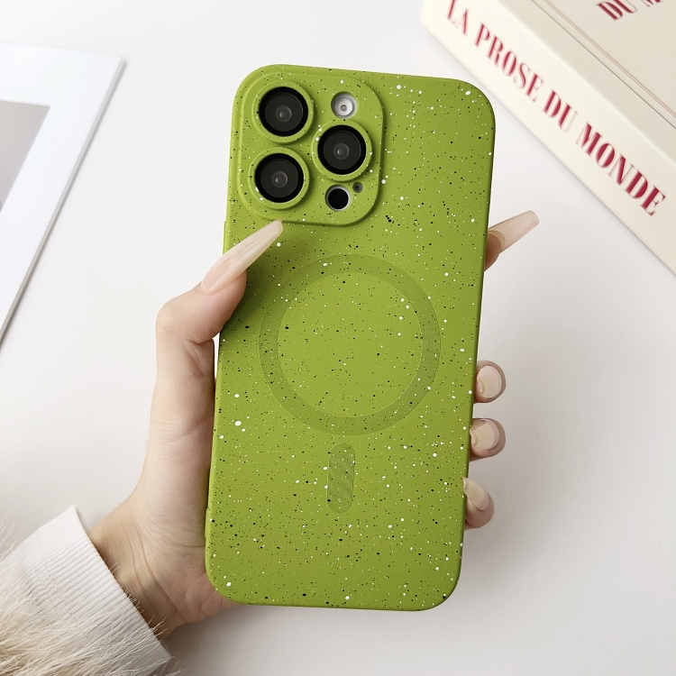 

For iPhone 12 Pro Starry Sky TPU Shockproof MagSafe Phone Case(Green)
