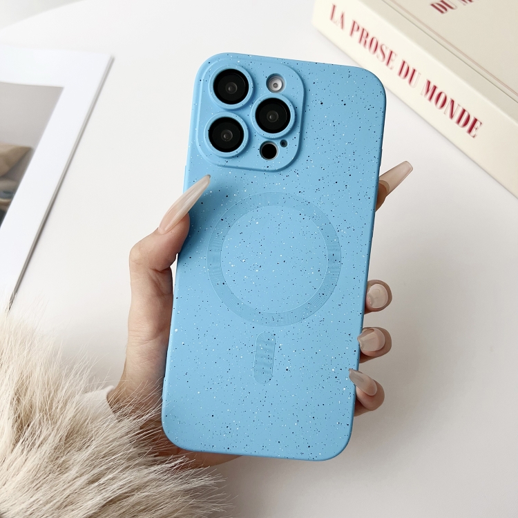 

For iPhone 13 Pro Max Starry Sky TPU Shockproof MagSafe Phone Case(Sierra Blue)