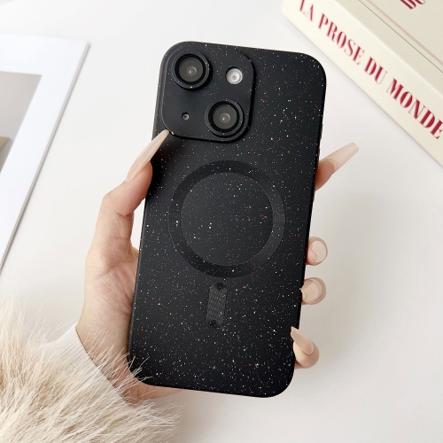 

For iPhone 14 Starry Sky TPU Shockproof MagSafe Phone Case(Black)
