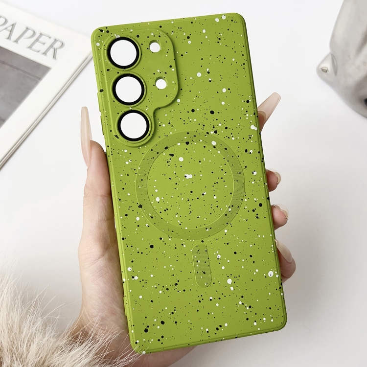 

For Samsung Galaxy S20 Starry Sky TPU Shockproof MagSafe Phone Case(Green)
