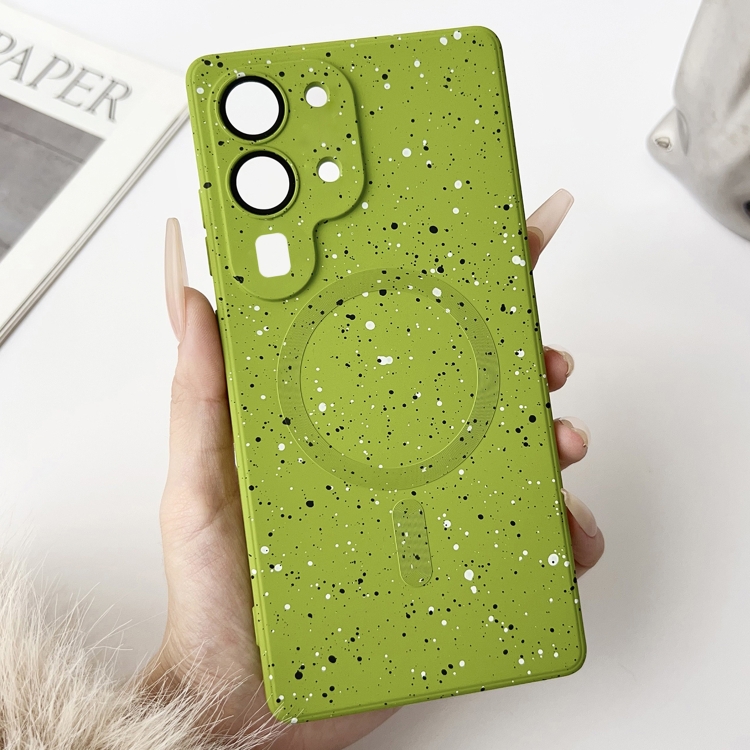 

For Samsung Galaxy S20 Ultra Starry Sky TPU Shockproof MagSafe Phone Case(Green)