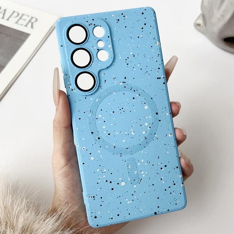 

For Samsung Galaxy S24 Ultra 5G Starry Sky TPU Shockproof MagSafe Phone Case(Sierra Blue)