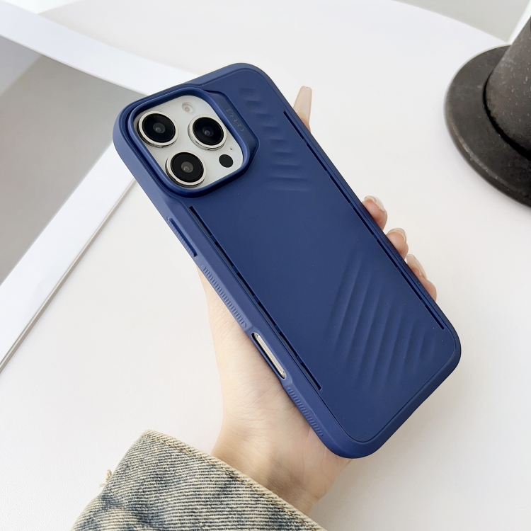 

For iPhone 16 Pro Gaer4 Imitation MagSafe Shockproof TPU Phone Case(Blue)