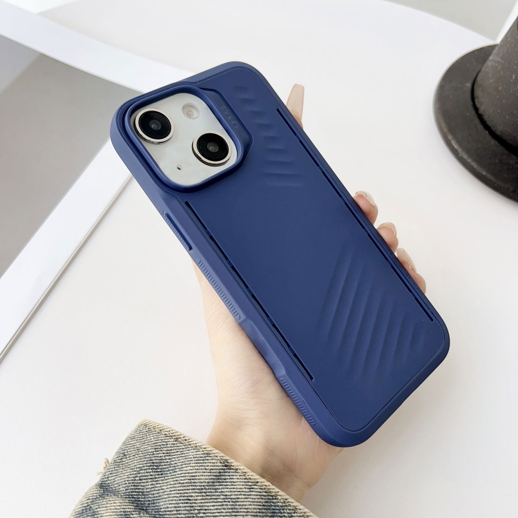 

For iPhone 14 Plus Gaer4 Imitation MagSafe Shockproof TPU Phone Case(Blue)