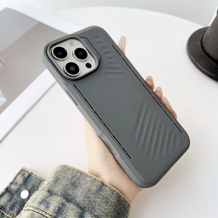 

For iPhone 14 Pro Gaer4 Imitation MagSafe Shockproof TPU Phone Case(Grey)