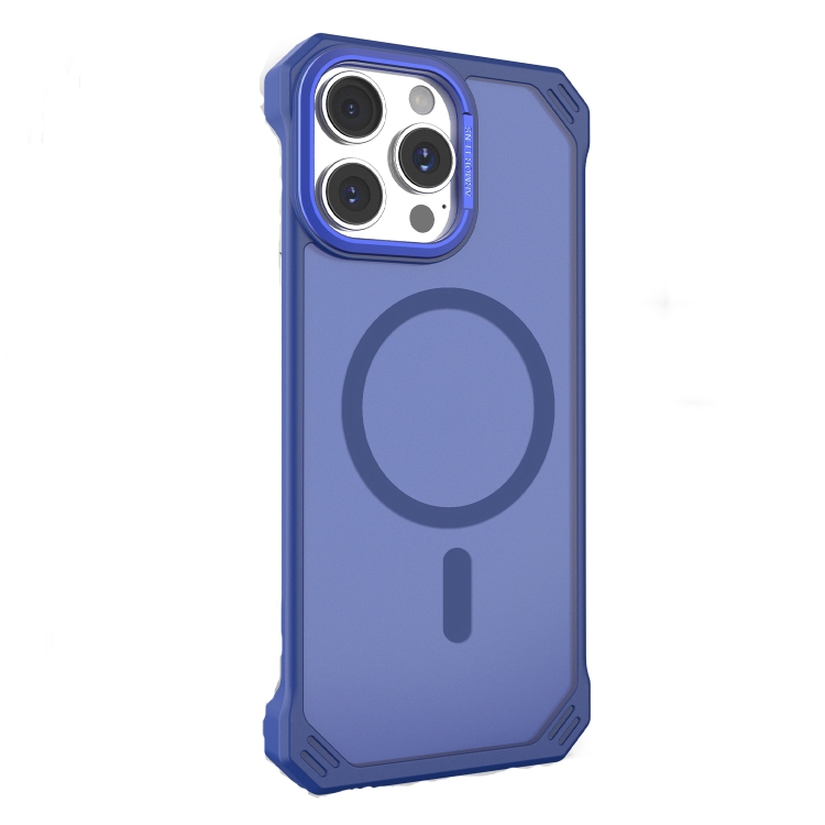

For iPhone 15 Pro Starshield Frameless MagSafe PC Phone Case(Blue)