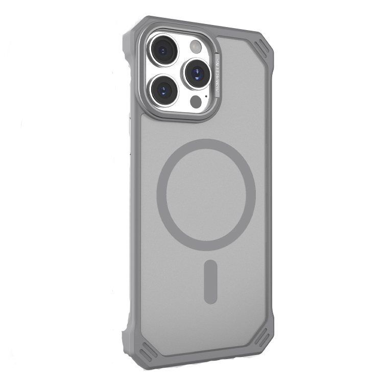 

For iPhone 15 Pro Max Starshield Frameless MagSafe PC Phone Case(Grey)