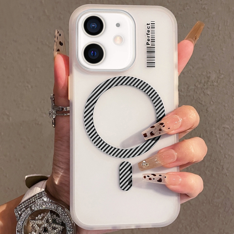 

For iPhone 11 Crystal Skin Feel MagSafe TPU Phone Case(Grey)