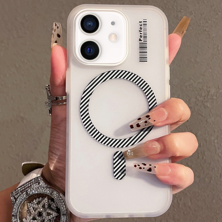 

For iPhone 11 Crystal Skin Feel MagSafe TPU Phone Case(White)