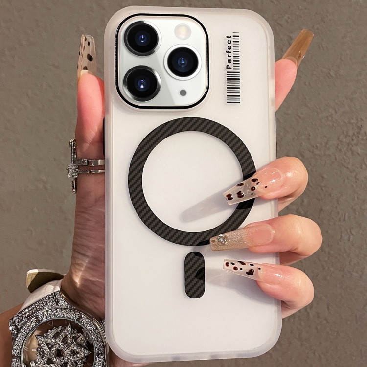

For iPhone 11 Pro Crystal Skin Feel MagSafe TPU Phone Case(Black)