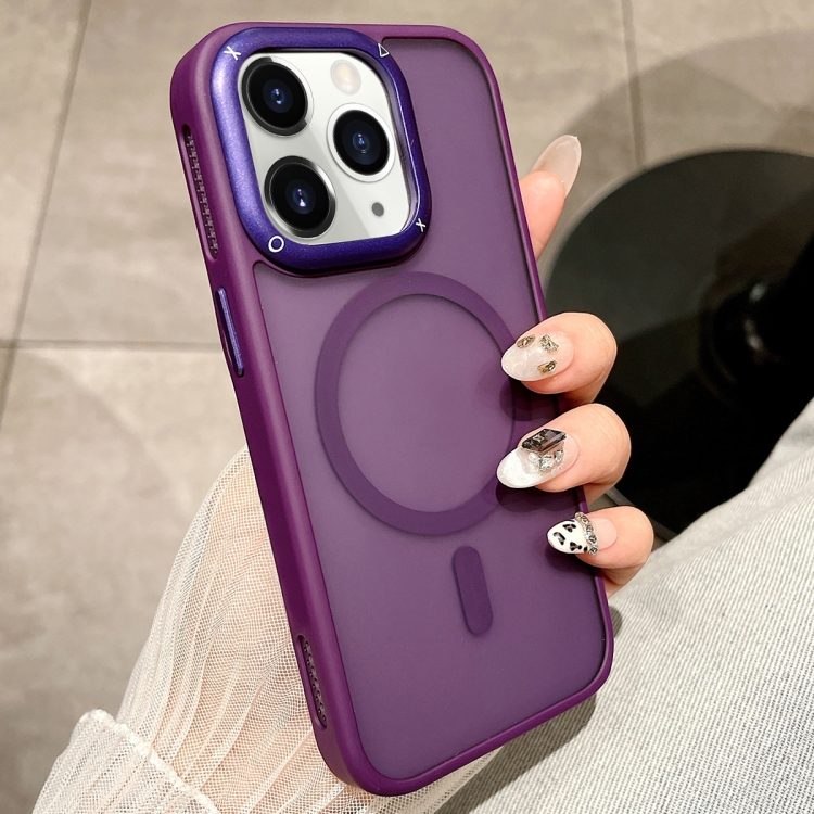 

For iPhone 11 Pro Max Heat Dissipation MagSafe Shockproof Phone Case(Purple)