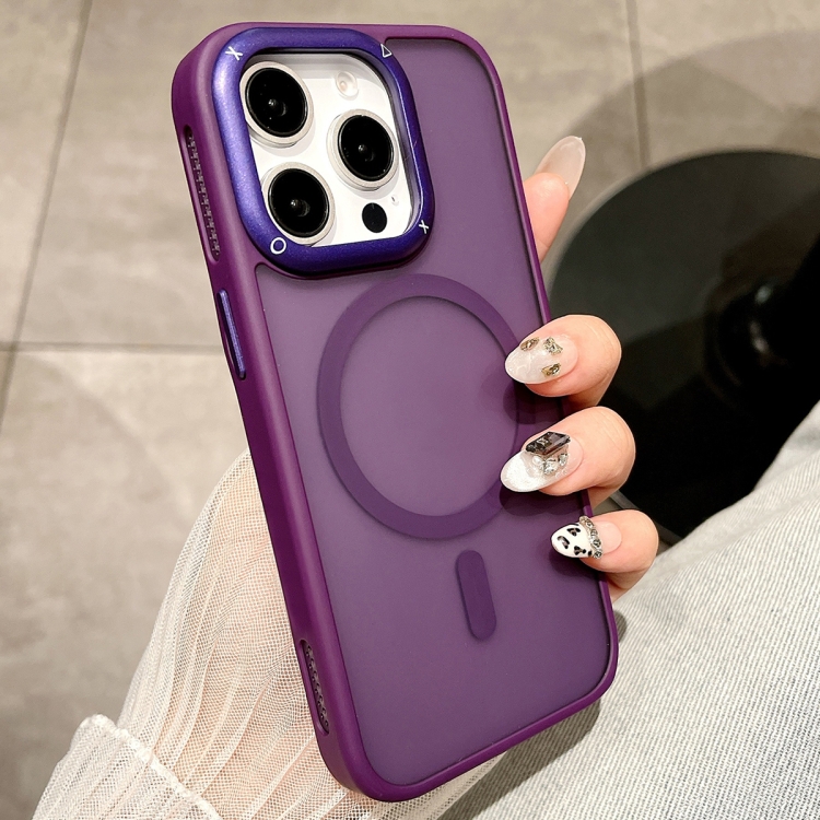 

For iPhone 14 Pro Max Heat Dissipation MagSafe Shockproof Phone Case(Purple)
