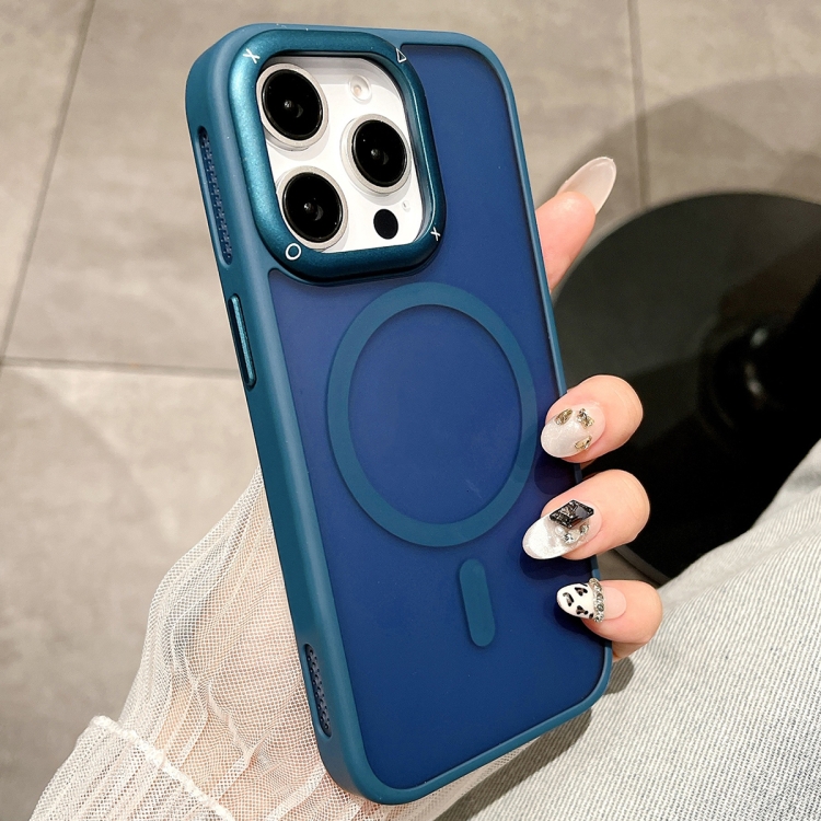 

For iPhone 15 Pro Heat Dissipation MagSafe Shockproof Phone Case(Blue)