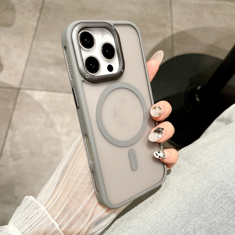 

For iPhone 16 Pro Heat Dissipation MagSafe Shockproof Phone Case(White)