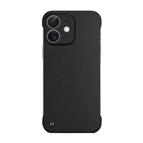 

For iPhone 11 Frameless Litchi Texture PC Phone Case(Graphite Black)