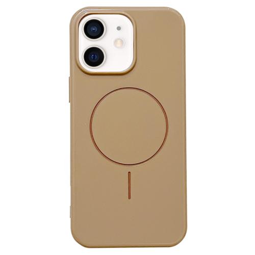 

For iPhone 11 Glossy TPU Shockproof MagSafe Phone Case(Desert Gold)