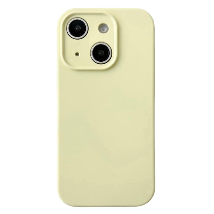 

For iPhone 15 PU Hybrid TPU MagSafe IC Chip Phone Case(Yellow)