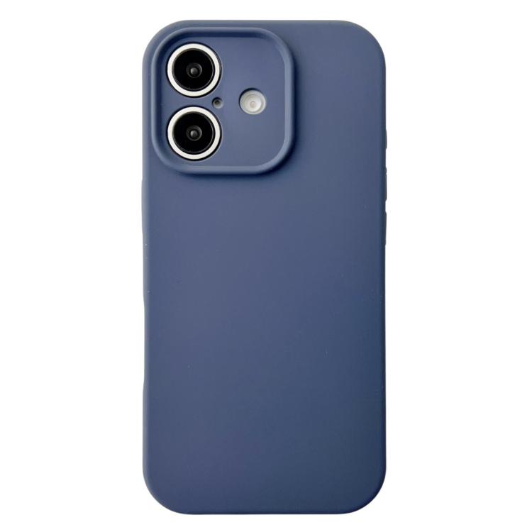 

For iPhone 16 PU Hybrid TPU MagSafe IC Chip Phone Case(Dark blue)