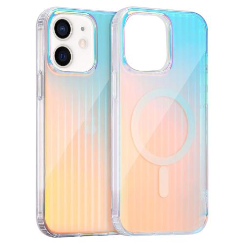 

For iPhone 11 Laser Engraved Texture MagSafe Phone Case(Vertical Stripes)