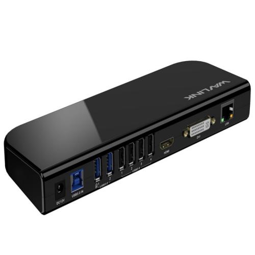 

WAVLINK UG49DK1 For Windows Mac Android 13 In 1 USB-C Hub Dual Display Docking Station, Plug:US Plug