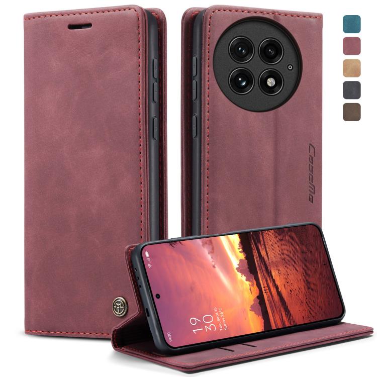 

For OnePlus 13 CaseMe 013 Multifunctional Horizontal Flip Leather Phone Case(Red)