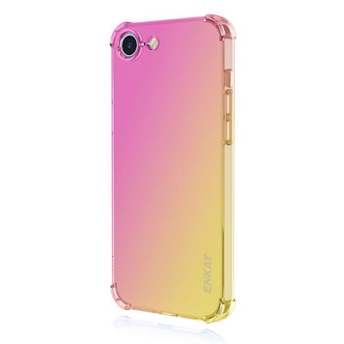 

For iPhone SE 2025 ENKAY Hat-Prince Gradient Airbag TPU Phone Case(Pink Gold)