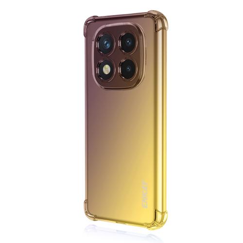 

For Redmi Note 14 Pro+ 5G ENKAY Hat-Prince Gradient Airbag TPU Phone Case(Black Gold)