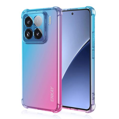 

For Xiaomi 15 Pro ENKAY Hat-Prince Gradient Airbag TPU Phone Case(Blue Pink)