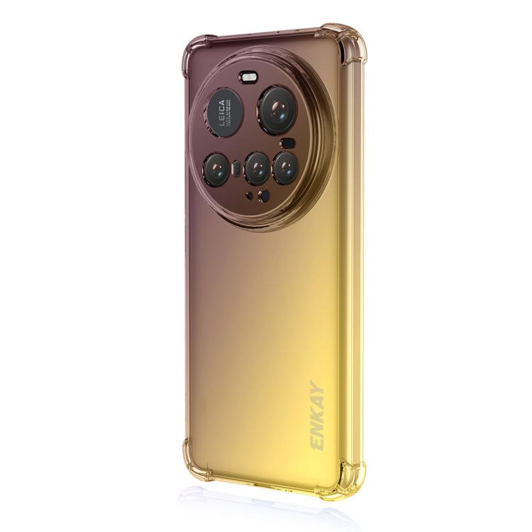 

For Xiaomi 15 Ultra ENKAY Hat-Prince Gradient Airbag TPU Phone Case(Purple Gold)