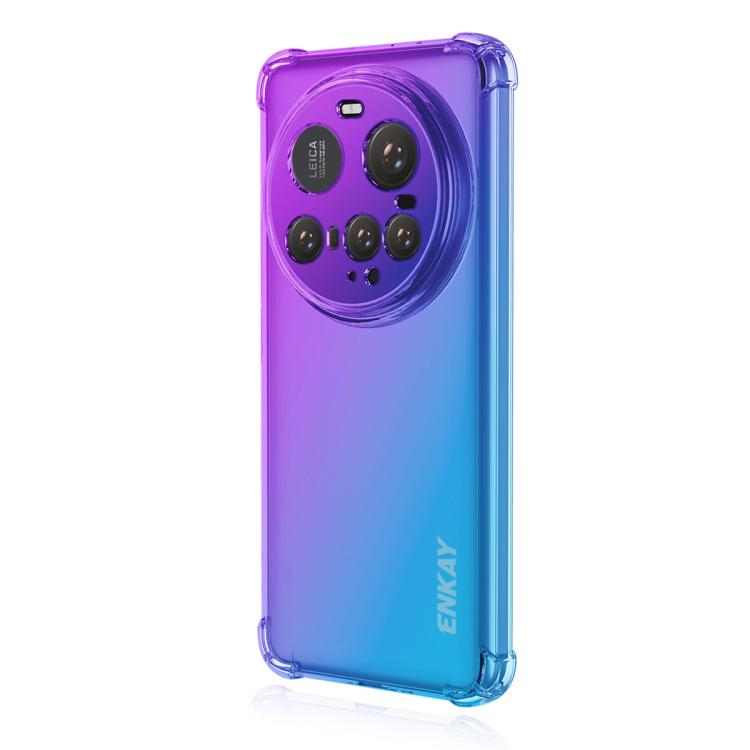 

For Xiaomi 15 Ultra ENKAY Hat-Prince Gradient Airbag TPU Phone Case(Purple Blue)