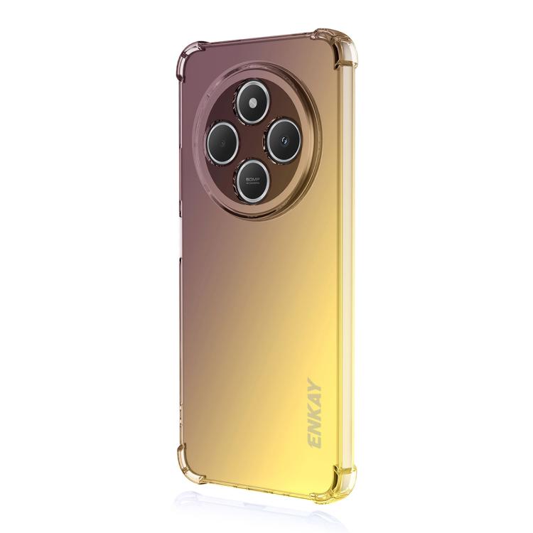

For Redmi 14C ENKAY Hat-Prince Gradient Airbag TPU Phone Case(Purple Gold)