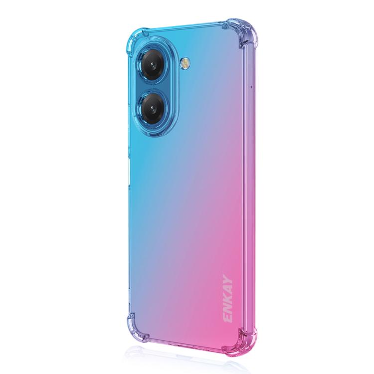 

For Redmi A5 4G 171.7mm / XIiaomi Poco C71 4G ENKAY Hat-Prince Gradient Airbag TPU Phone Case(Blue Pink)