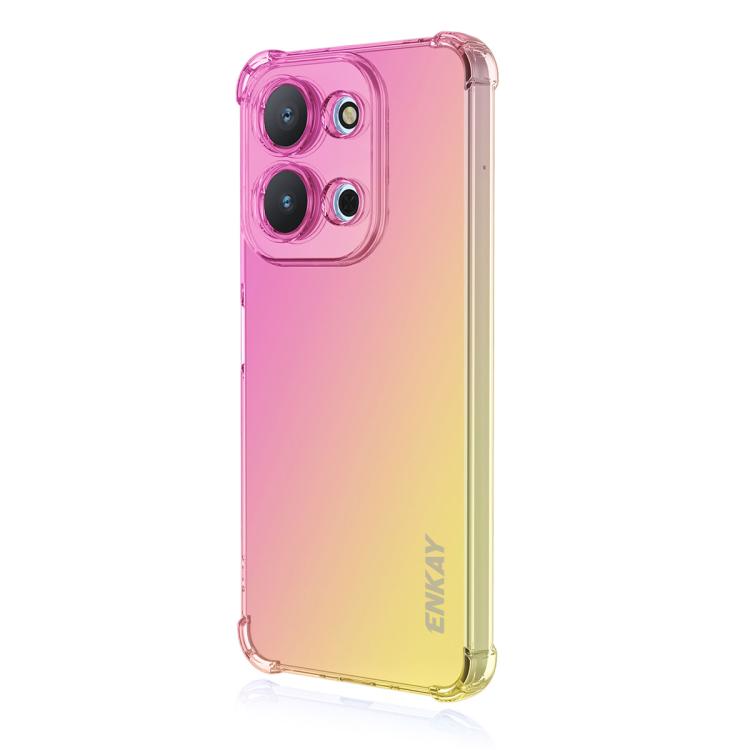 

For Redmi 15C 5G / 15C 4G EU 173.1mm ENKAY Hat-Prince Gradient Airbag TPU Phone Case(Pink Gold)