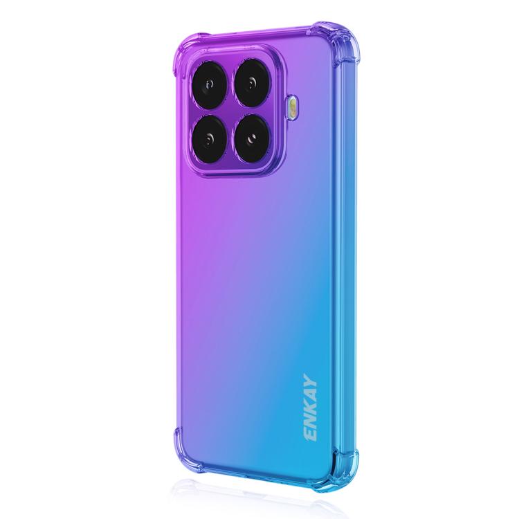 

For Xiaomi 15T Pro ENKAY Hat-Prince Gradient Airbag TPU Phone Case(Purple Blue)