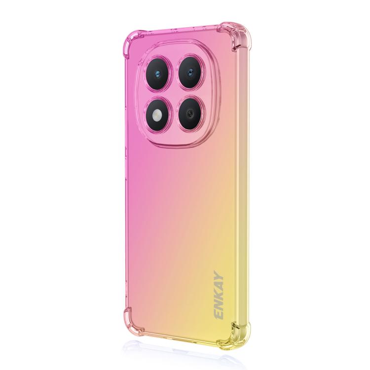 

For Redmi Note 15 Pro 5G Global 163.6mm ENKAY Hat-Prince Gradient Airbag TPU Phone Case(Pink Gold)