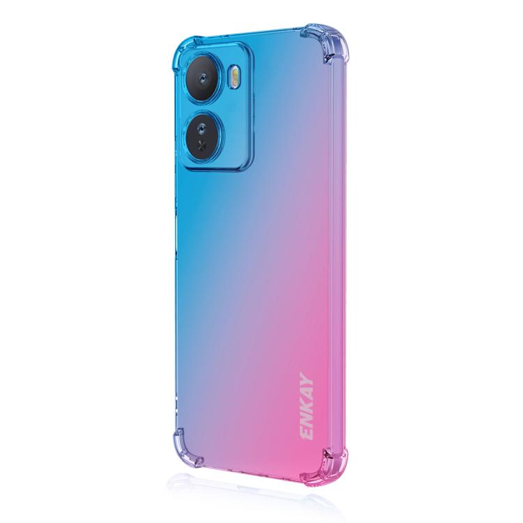 For Redmi 15a 5G ENKAY Hat-Prince Gradient Airbag TPU Phone Case(Blue Pink)