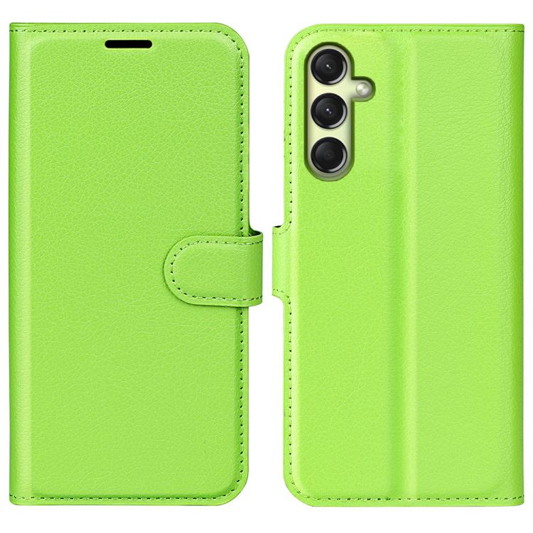 

For Samsung Galaxy A16 5G Litchi Texture Horizontal Flip Leather Phone Case with Holder(Green)