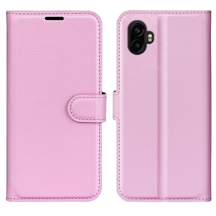 

For Samsung Galaxy Xcover 7 Pro Litchi Texture Horizontal Flip Leather Phone Case with Holder(Pink)
