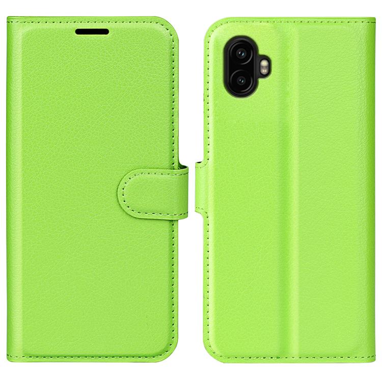 

For Samsung Galaxy Xcover 7 Pro Litchi Texture Horizontal Flip Leather Phone Case with Holder(Green)