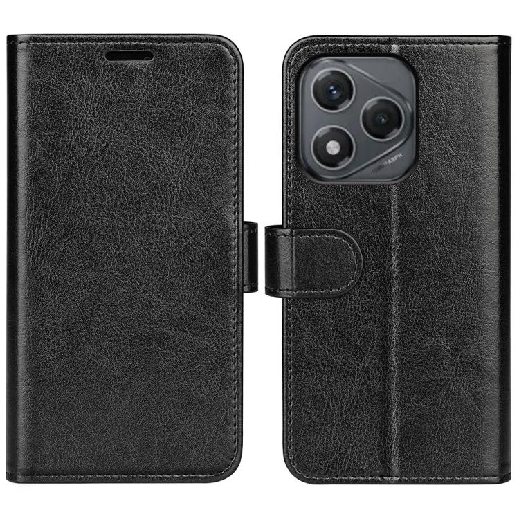 

For Honor 400 Smart R64 Texture Horizontal Flip Leather Phone Case(Black)