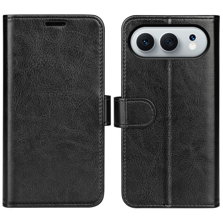 

For Honor 500 / 500 Pro Global 155.8mm R64 Texture Horizontal Flip Leather Phone Case(Black)