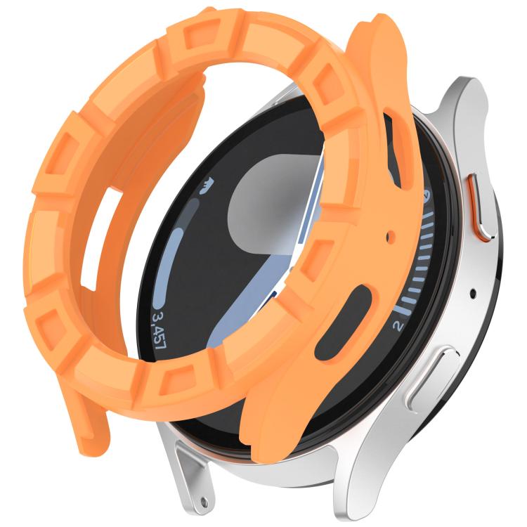 

For Samsung Galaxy Watch 7 40mm Armour Hollow TPU Watch Protective Case(Orange)